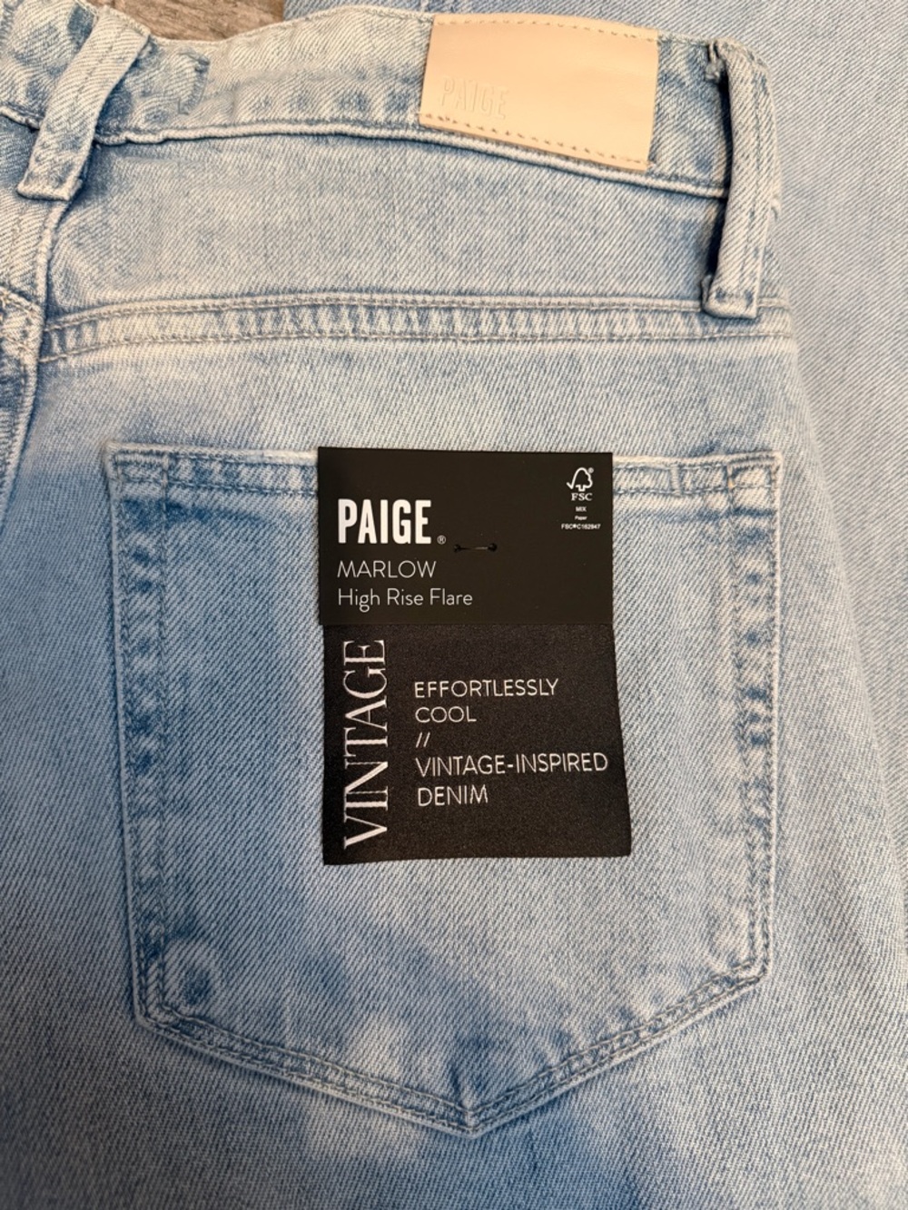 NWT Paige Marlow High Rise Flare Jeans - Picture 6 of 6